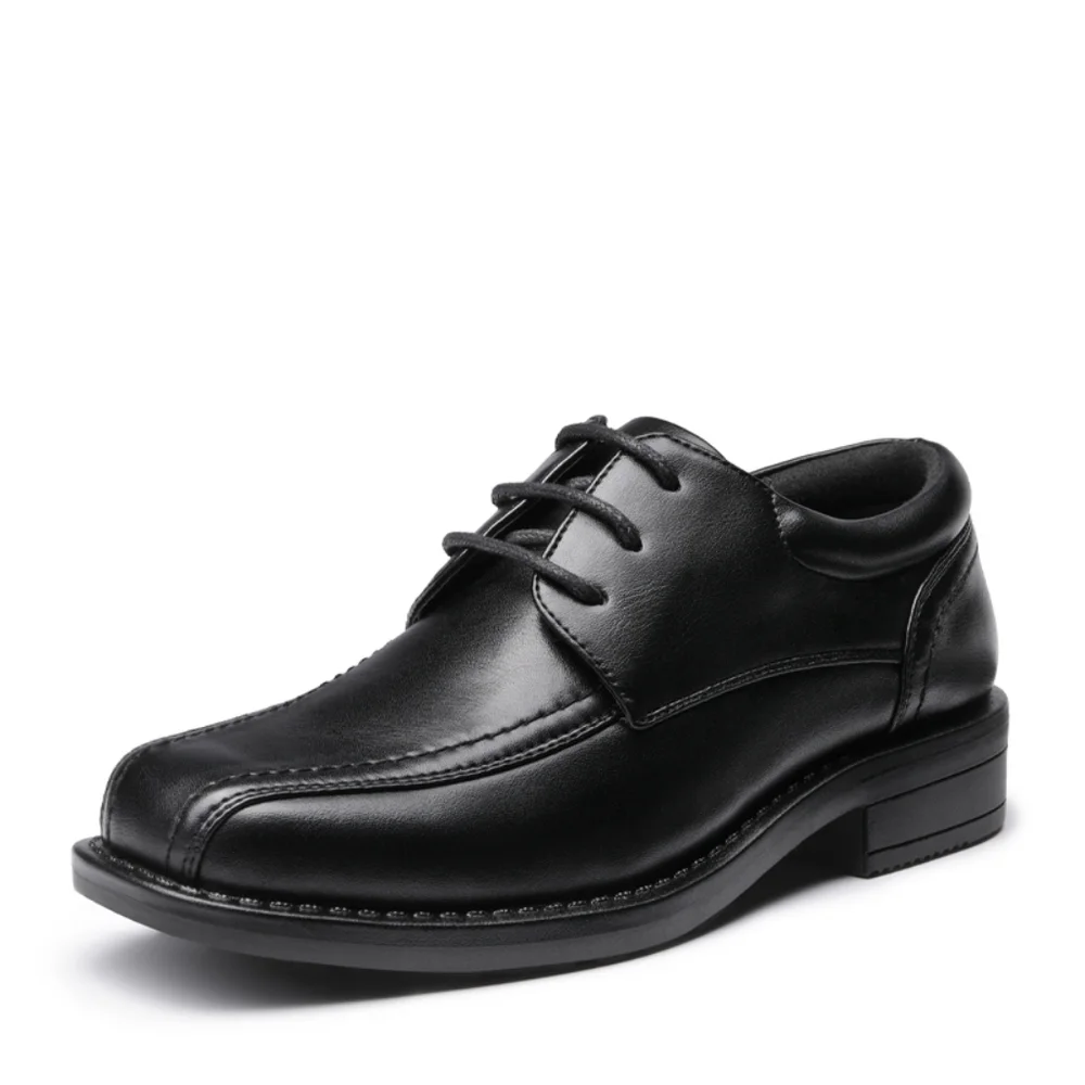 Bruno Marc Boy's Black Classic Oxfords Dress Shoes NIB Various Sizes